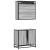 Set mobilier de baie, 2 piese, gri sonoma, lemn prelucrat GartenMobel Dekor