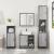Set mobilier de baie, 2 piese, gri sonoma, lemn prelucrat GartenMobel Dekor