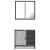 Set mobilier de baie, 2 piese, gri sonoma, lemn prelucrat GartenMobel Dekor