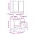 Set mobilier de baie, 2 piese, stejar maro, lemn prelucrat GartenMobel Dekor