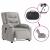 Scaun reclinabil electric pentru masaj Cloud Grey Fabric GartenMobel Dekor