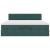 Cadru de pat otoman cu saltea verde închis 160x200cm catifea GartenMobel Dekor