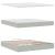 Cadru de pat otoman cu saltea Gri deschis 160x200cm catifea GartenMobel Dekor