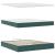 Cadru de pat otoman cu saltea verde închis 160x200cm catifea GartenMobel Dekor