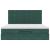 Cadru de pat otoman cu saltele Verde închis 160x200cm catifea GartenMobel Dekor