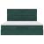 Cadru de pat otoman cu saltele Verde închis 160x200cm catifea GartenMobel Dekor