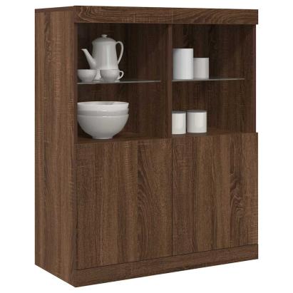Dulap, stejar maro, 81x37x100 cm, lemn prelucrat GartenMobel Dekor