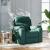 Fotoliu de masaj rabatabil, verde închis, material textil GartenMobel Dekor