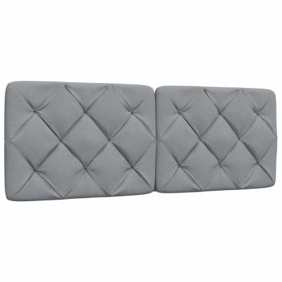 Pernă tăblie de pat, gri deschis, 140 cm, material textil GartenMobel Dekor