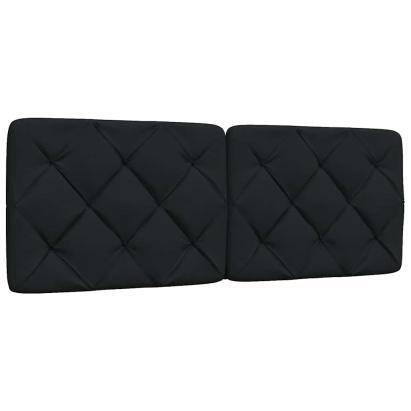Pernă pentru tăblie de pat, negru, 140 cm, material textil GartenMobel Dekor