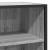 Dulap, gri sonoma, 68x35x76 cm, lemn prelucrat și metal GartenMobel Dekor