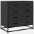 Dulap cu sertare, negru, 70x41x70 cm, lemn compozit GartenMobel Dekor
