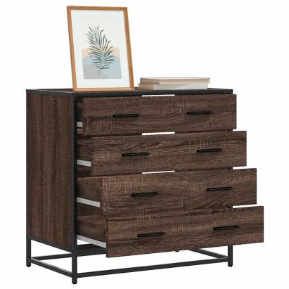 Dulap cu sertar, stejar maro, 70x41x70 cm, lemn prelucrat GartenMobel Dekor