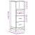 Dulap de baie stejar Sonoma 35x37,5x100 cm lemn prelucrat GartenMobel Dekor