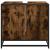 Dulap pentru chiuvetă de baie stejar afumat 65x33x60 cm lemn GartenMobel Dekor