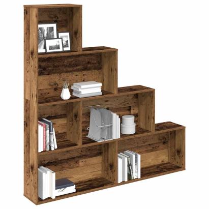 Bibliotecă, lemn vechi,157x24x160 cm, lemn prelucrat GartenMobel Dekor