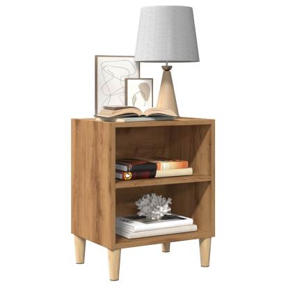 Noptiere 2 buc Stejar artizanal 40x30x50 cm Lemn prelucrat GartenMobel Dekor