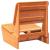 Scaune grădină 2 buc maro ceară 60x64x70,5 cm lemn masiv de pin GartenMobel Dekor