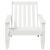 Scaun Adirondack de grădină alb 75x77x77 cm lemn masiv de pin GartenMobel Dekor