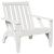 Scaun Adirondack de grădină alb 75x77x77 cm lemn masiv de pin GartenMobel Dekor