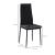 Set 4 scaune bucatarie/living, Tay, poliester, metal, negru, 41x50x97 cm GartenVIP DiyLine