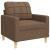 Set de canapele, 3 piese, maro, textil GartenMobel Dekor