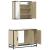 Set mobilier de baie, 2 piese, stejar sonoma, lemn prelucrat GartenMobel Dekor