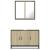 Set mobilier de baie, 2 piese, stejar sonoma, lemn prelucrat GartenMobel Dekor