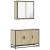 Set mobilier de baie, 2 piese, stejar sonoma, lemn prelucrat GartenMobel Dekor
