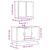 Set mobilier de baie, 2 piese, stejar sonoma, lemn prelucrat GartenMobel Dekor