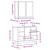 Set mobilier de baie, 2 piese, negru, lemn compozit GartenMobel Dekor