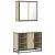 Set mobilier de baie, 2 piese, stejar sonoma, lemn prelucrat GartenMobel Dekor