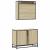 Set mobilier de baie, 2 piese, stejar sonoma, lemn prelucrat GartenMobel Dekor