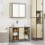 Set mobilier de baie, 2 piese, stejar sonoma, lemn prelucrat GartenMobel Dekor