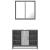 Set mobilier de baie, 2 piese, gri sonoma, lemn prelucrat GartenMobel Dekor