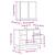 Set mobilier de baie, 2 piese, gri sonoma, lemn prelucrat GartenMobel Dekor