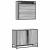 Set mobilier de baie, 2 piese, gri sonoma, lemn prelucrat GartenMobel Dekor