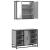 Set mobilier de baie, 2 piese, gri sonoma, lemn prelucrat GartenMobel Dekor