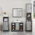 Set mobilier de baie, 2 piese, gri sonoma, lemn prelucrat GartenMobel Dekor