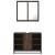 Set mobilier de baie, 2 piese, stejar maro, lemn prelucrat GartenMobel Dekor