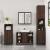 Set mobilier de baie, 2 piese, stejar maro, lemn prelucrat GartenMobel Dekor
