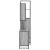 Set mobilier de baie, 3 piese, gri sonoma, lemn prelucrat GartenMobel Dekor