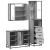 Set mobilier de baie, 3 piese, gri sonoma, lemn prelucrat GartenMobel Dekor