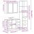 Set mobilier de baie, 3 piese, gri sonoma, lemn prelucrat GartenMobel Dekor
