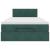 Cadru de pat otoman cu saltea verde închis 120x200cm catifea GartenMobel Dekor