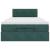 Cadru de pat otoman cu saltea verde închis 120x200cm catifea GartenMobel Dekor