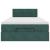 Cadru de pat otoman cu saltea verde închis 120x200cm catifea GartenMobel Dekor