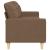 Canapea cu 3 locuri, maro, 210 cm, material textil GartenMobel Dekor