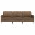 Canapea cu 3 locuri, maro, 210 cm, material textil GartenMobel Dekor