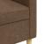 Canapea cu 3 locuri, maro, 210 cm, material textil GartenMobel Dekor